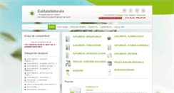 Desktop Screenshot of calitatenaturala.ro